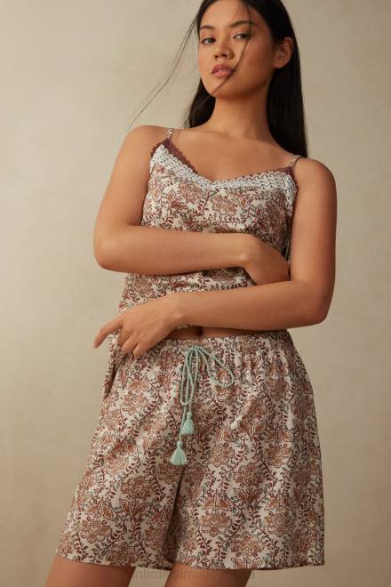 Intimissimi ženske 994i-st.začimbni vrt oblačila 2R8X1626 spices garden bombažne kratke hlače