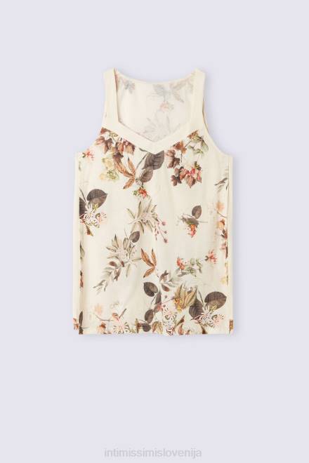 Intimissimi ženske 999i-st.jesenska botanika oblačila 2R8X1269 bombažna majica autumn botanic ultrafresh supima