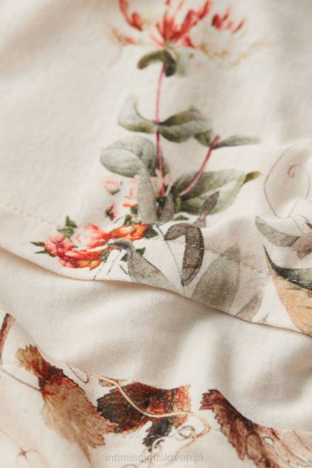 Intimissimi ženske 999i-st.jesenska botanika oblačila 2R8X1505 jesenski botanični bombažni top s kratkimi rokavi ultrafresh supima