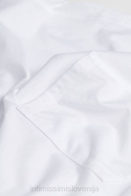 Intimissimi ženske 001-bela oblačila 2R8X1662 bombažna spalna srajca ultrafresh supima