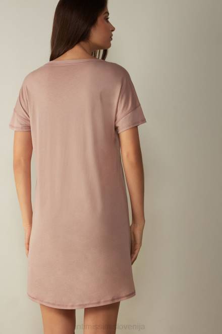 Intimissimi ženske 011i-roza oblačila 2R8X1660 bombažna spalna srajca ultrafresh supima