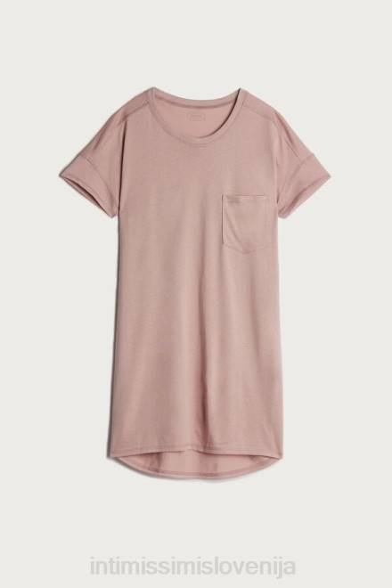 Intimissimi ženske 011i-roza oblačila 2R8X1660 bombažna spalna srajca ultrafresh supima