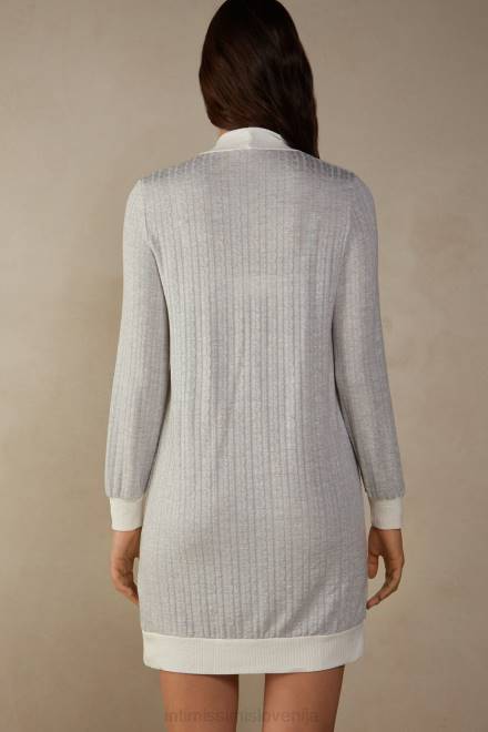 Intimissimi ženske 154j-siva melanž/prašno bela oblačila 2R8X1594 brezčasna spalna srajca dediščine