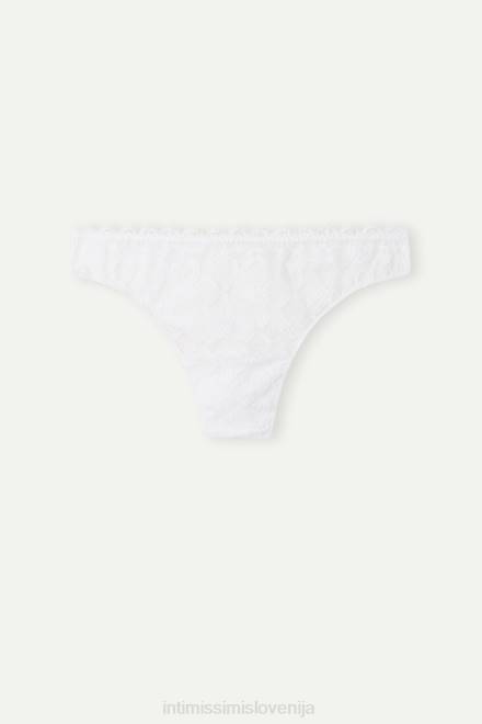 Intimissimi ženske 001-bela spodnje perilo 2R8X1078 brazilke iz čipke in mikrovlaken