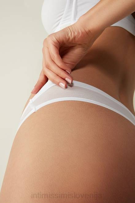Intimissimi ženske 001-bela spodnje perilo 2R8X1094 ultralahke bombažne brazilke supima