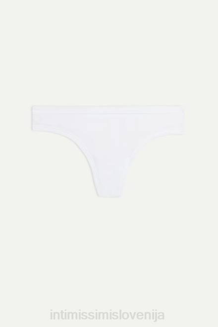 Intimissimi ženske 001-bela spodnje perilo 2R8X1094 ultralahke bombažne brazilke supima
