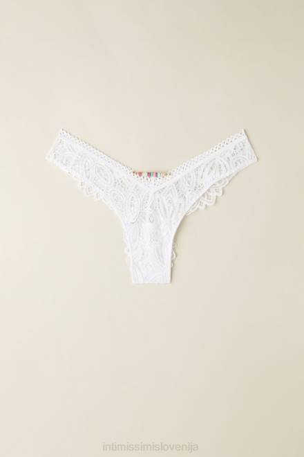 Intimissimi ženske 001-bela spodnje perilo 2R8X933 brazilke v vročih poletnih dneh v stilu 80-ih