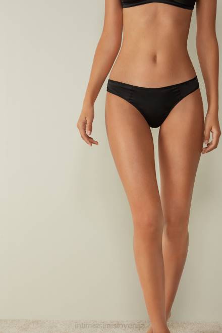 Intimissimi ženske 019-črna spodnje perilo 2R8X1165 svilene brazilke