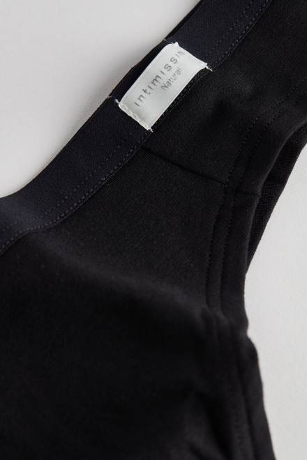 Intimissimi ženske 019-črna spodnje perilo 2R8X1195 brazilke iz naravnega bombaža
