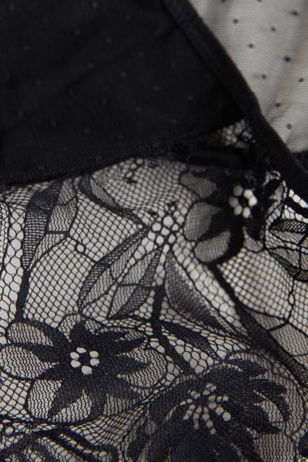 Intimissimi ženske 019-črna spodnje perilo 2R8X845 brazilke s čutnimi rožami