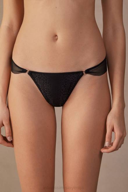 Intimissimi ženske 019-črna spodnje perilo 2R8X974 kul minimalistične brazilke