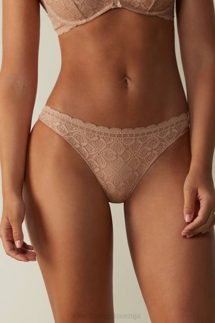 Intimissimi ženske 044-nežno bež spodnje perilo 2R8X1061 brazilke iz čipke in mikrovlaken