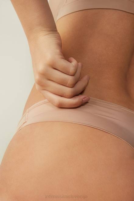 Intimissimi ženske 044-nežno bež spodnje perilo 2R8X1099 ultralahke brazilke iz mikrovlaken