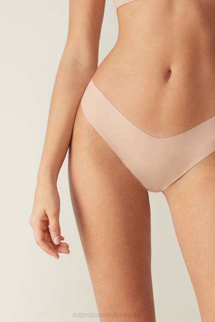 Intimissimi ženske 044-nežno bež spodnje perilo 2R8X1115 Ultralahke brazilke iz mikrovlaken v slogu 80-ih