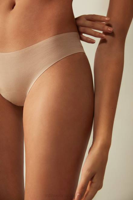 Intimissimi ženske 044-nežno bež spodnje perilo 2R8X1181 lasersko rezano bombažno brazilsko spodnje perilo