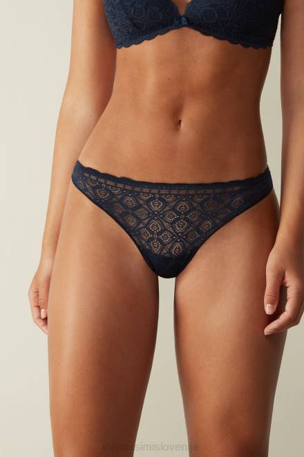 Intimissimi ženske 1467-intenzivno modra spodnje perilo 2R8X1088 brazilke iz čipke in mikrovlaken