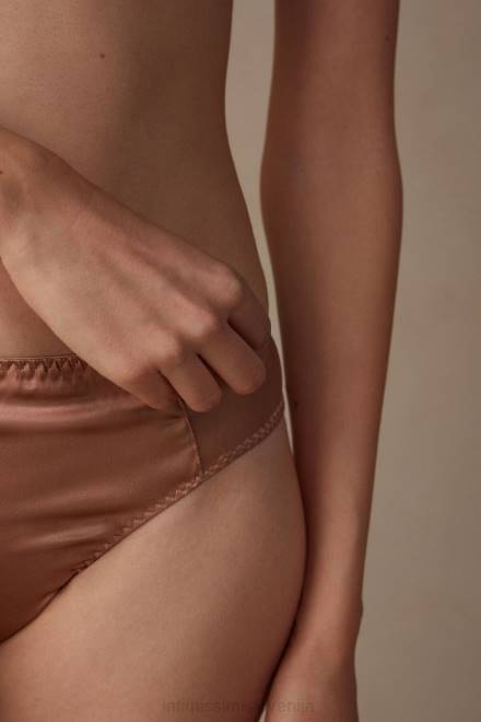 Intimissimi ženske 163i-saten roza spodnje perilo 2R8X1164 svilene brazilke