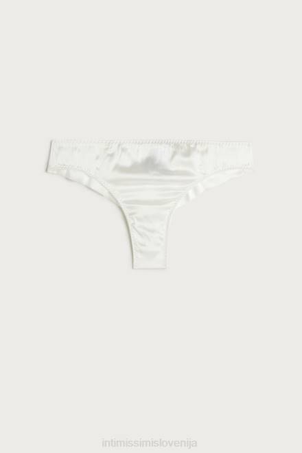 Intimissimi ženske 2127-prašno bela spodnje perilo 2R8X1163 svilene brazilke