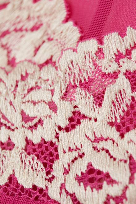 Intimissimi ženske 213j-valentinovo roza/slonokoščena spodnje perilo 2R8X970 brazilke s čudovitimi rožicami