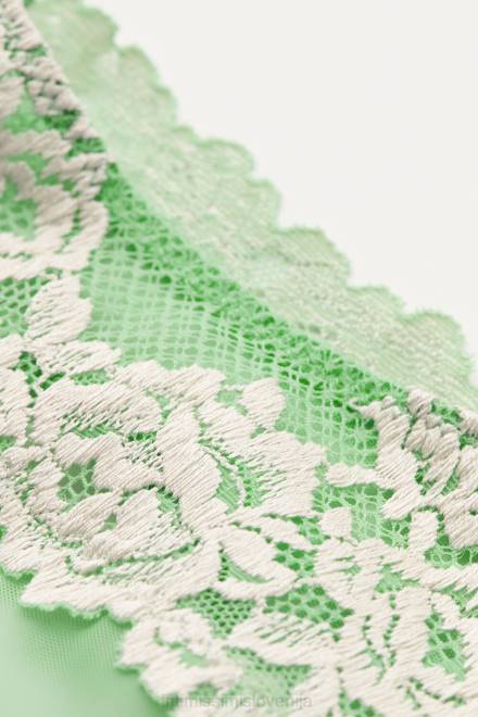 Intimissimi ženske 215j-jabolčna meta/slonovina spodnje perilo 2R8X954 brazilke s čudovitimi rožicami