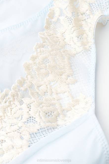 Intimissimi ženske 217j-zračno modra/slonokoščena spodnje perilo 2R8X951 brazilke s čudovitimi rožicami