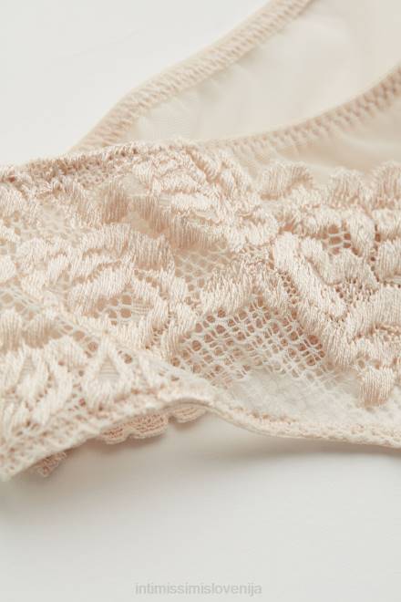 Intimissimi ženske 2280-roza svila spodnje perilo 2R8X1014 brazilke s čudovitimi rožicami