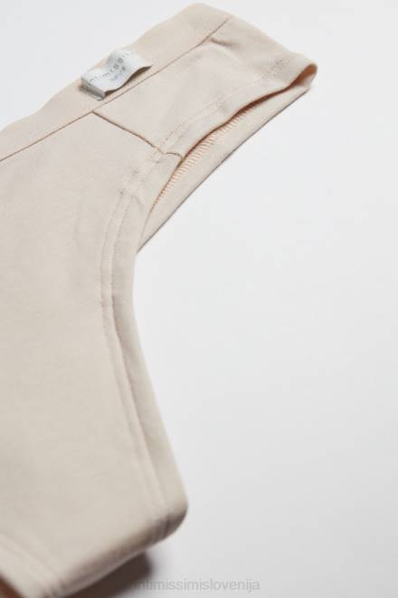 Intimissimi ženske 2280-roza svila spodnje perilo 2R8X1188 brazilke iz naravnega bombaža