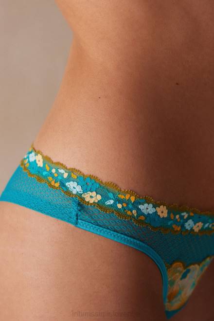 Intimissimi ženske 236j-poletno turkizno modra spodnje perilo 2R8X927 brazilke s poletnimi vzdušji