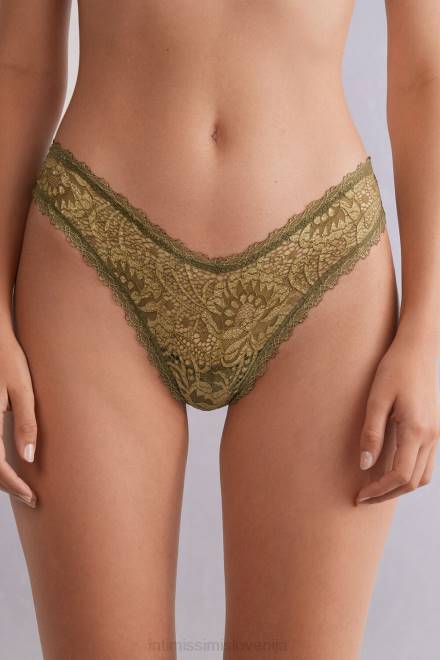 Intimissimi ženske 333j-zeleni mah/oro spodnje perilo 2R8X840 brazilke golden goddess v slogu 80-ih