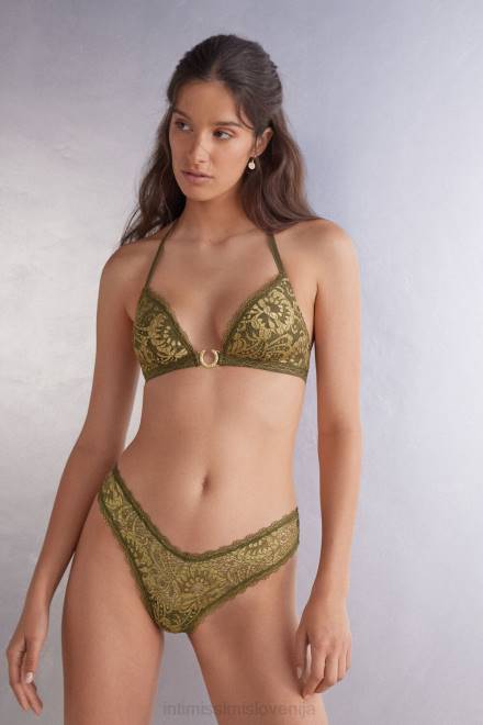 Intimissimi ženske 333j-zeleni mah/oro spodnje perilo 2R8X840 brazilke golden goddess v slogu 80-ih