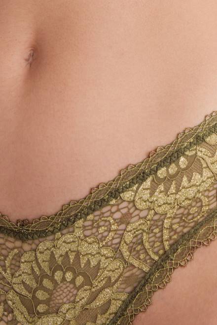 Intimissimi ženske 333j-zeleni mah/oro spodnje perilo 2R8X840 brazilke golden goddess v slogu 80-ih