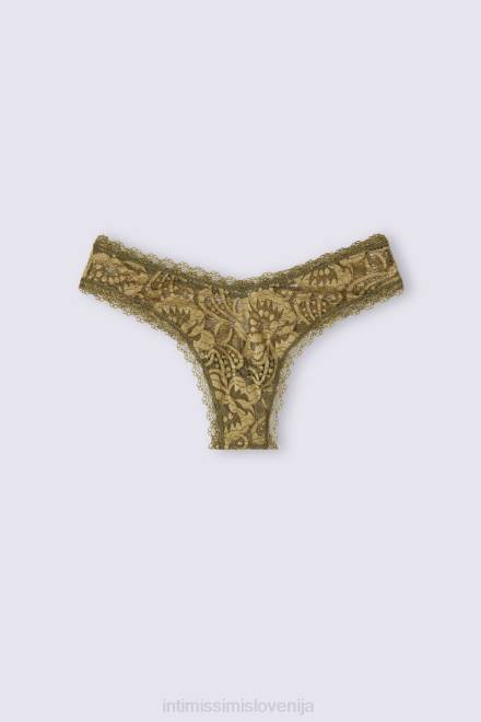 Intimissimi ženske 333j-zeleni mah/oro spodnje perilo 2R8X840 brazilke golden goddess v slogu 80-ih
