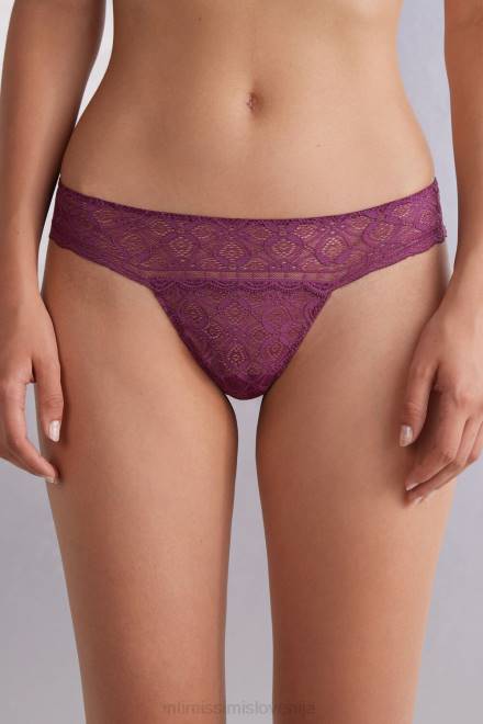Intimissimi ženske 345j-vijolično vino spodnje perilo 2R8X865 čipkaste brazilke