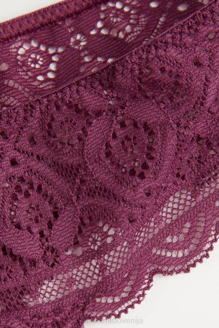 Intimissimi ženske 345j-vijolično vino spodnje perilo 2R8X865 čipkaste brazilke
