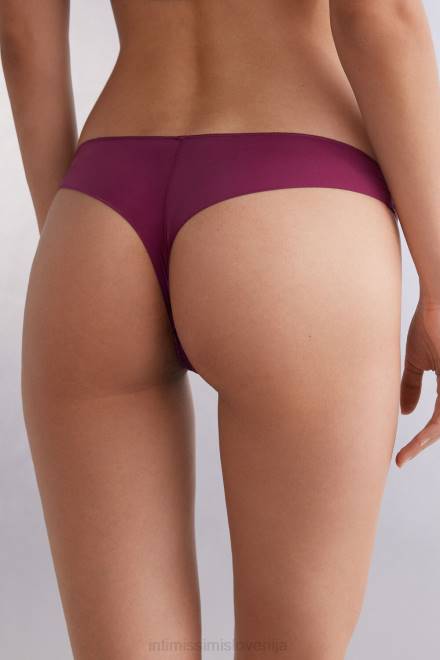 Intimissimi ženske 345j-vijolično vino spodnje perilo 2R8X902 brazilke iz čipke in mikrovlaken