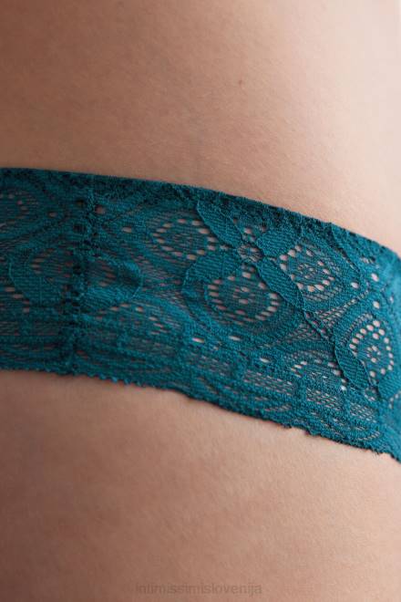 Intimissimi ženske 346j-teal modra spodnje perilo 2R8X861 čipkaste brazilke