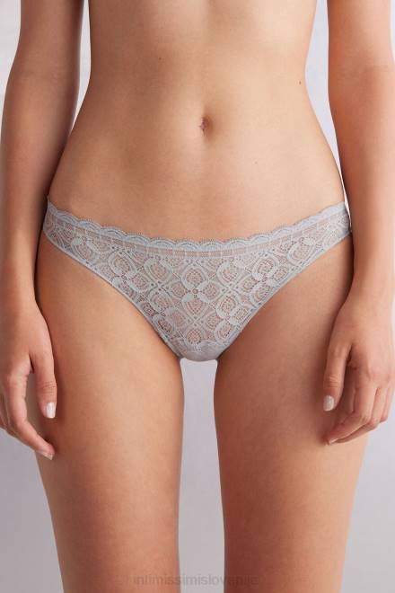 Intimissimi ženske 347j-ledeno siva spodnje perilo 2R8X894 brazilke iz čipke in mikrovlaken