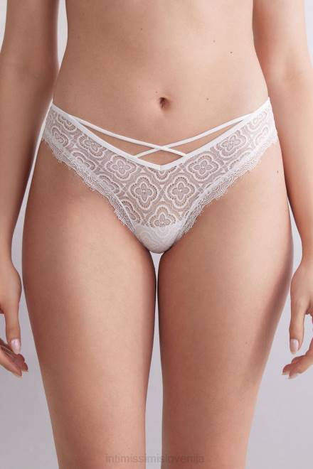 Intimissimi ženske 352j-bianco perla spodnje perilo 2R8X887 ljudske in slastne brazilke v slogu 80-ih