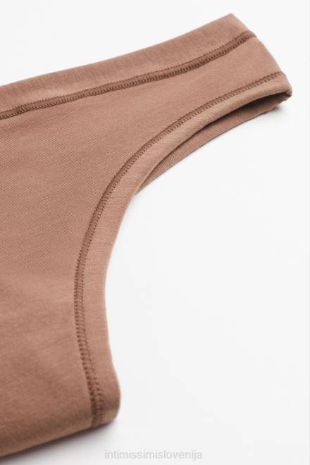 Intimissimi ženske 502i-temno bež spodnje perilo 2R8X1104 ultralahke bombažne brazilke supima