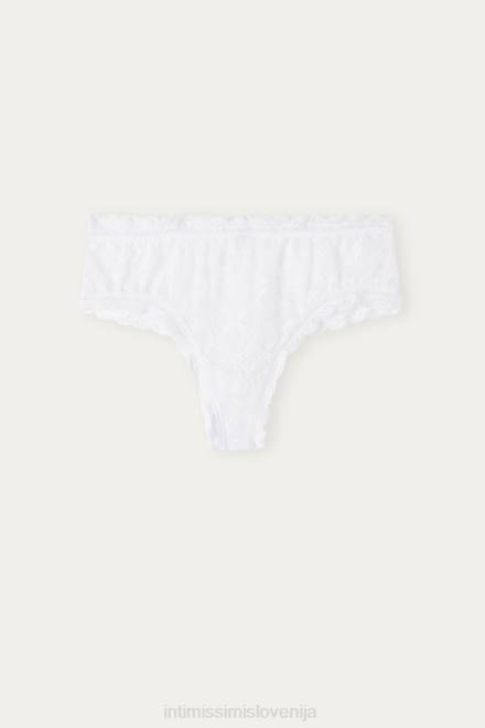 Intimissimi ženske 001-bela spodnje perilo 2R8X1060 brazilske francoske hlačke s čipko