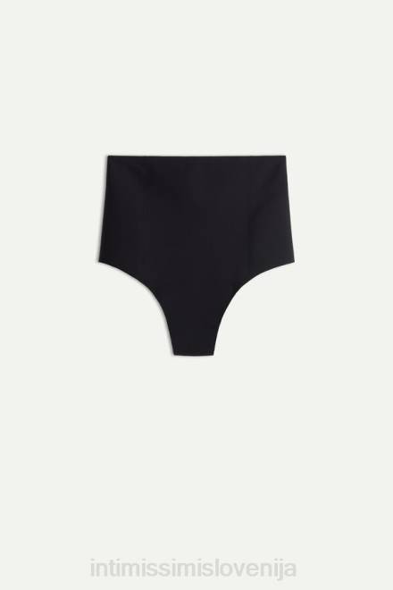Intimissimi ženske 019-črna spodnje perilo 2R8X1122 neobdelane francoske hlačke iz mikrovlaken