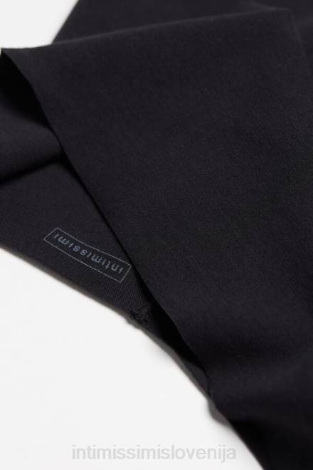 Intimissimi ženske 019-črna spodnje perilo 2R8X1156 lasersko rezane bombažne francoske hlačke