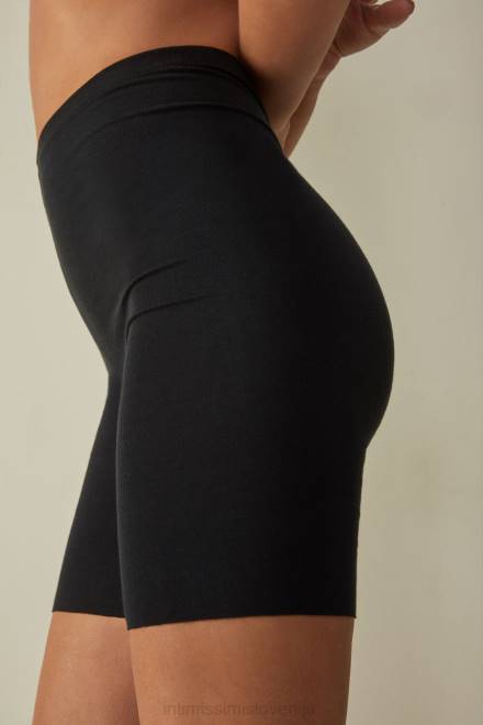 Intimissimi ženske 019-črna spodnje perilo 2R8X1178 brezšivne bombažne kratke hlače supima