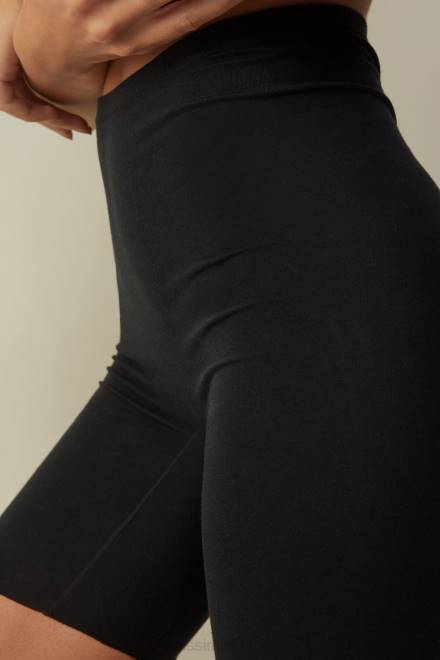 Intimissimi ženske 019-črna spodnje perilo 2R8X1178 brezšivne bombažne kratke hlače supima