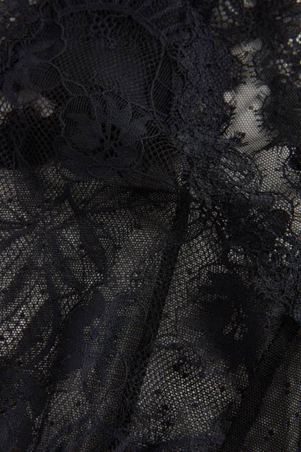 Intimissimi ženske 019-črna spodnje perilo 2R8X846 francoske hlačke s čutnimi rožami