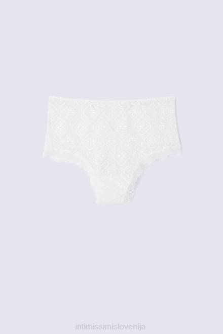 Intimissimi ženske 352j-bianco perla spodnje perilo 2R8X888 folk & slastne francoske hlačke z visokim pasom