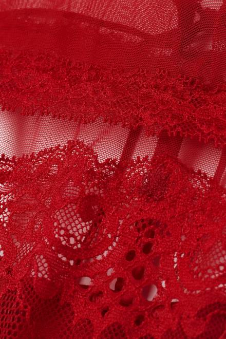 Intimissimi ženske 9888-rdeč pečatni vosek spodnje perilo 2R8X849 sinful fantasies francoske hlačke z visokim pasom