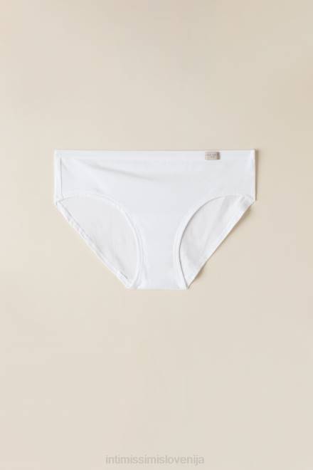 Intimissimi ženske 001-bela spodnje perilo 2R8X1033 bombažne hlačke s popolno prekrivnostjo
