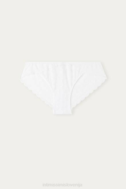 Intimissimi ženske 001-bela spodnje perilo 2R8X1091 nizke čipkaste hlačke