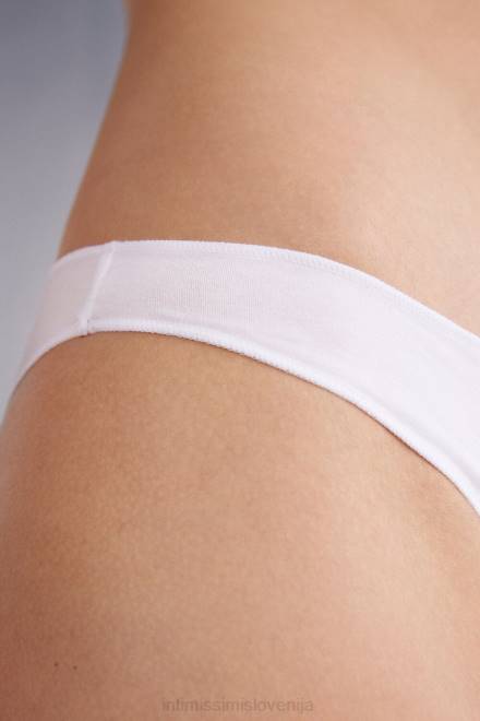 Intimissimi ženske 001-bela spodnje perilo 2R8X923 bombažne hlačke z nizko postavo